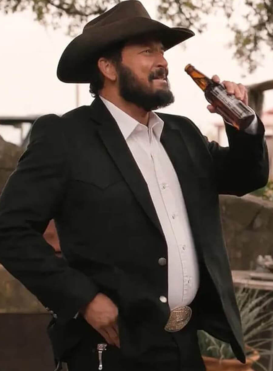 Cole Hauser Dutton Ranch S01 Black Suede Blazer