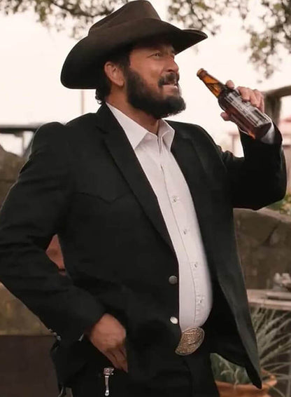 Cole Hauser Dutton Ranch S01 Black Suede Blazer