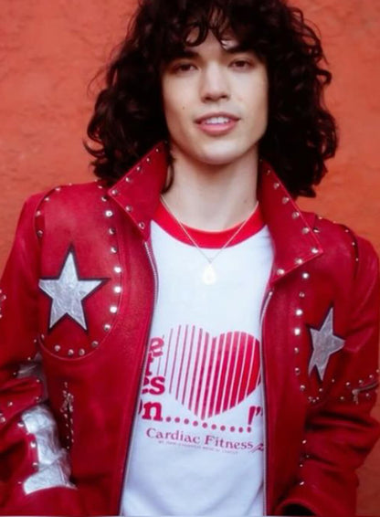 Conan Gray Red Leather Jacket