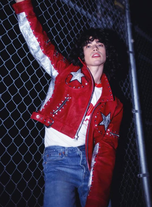 Conan Gray Red Leather Jacket