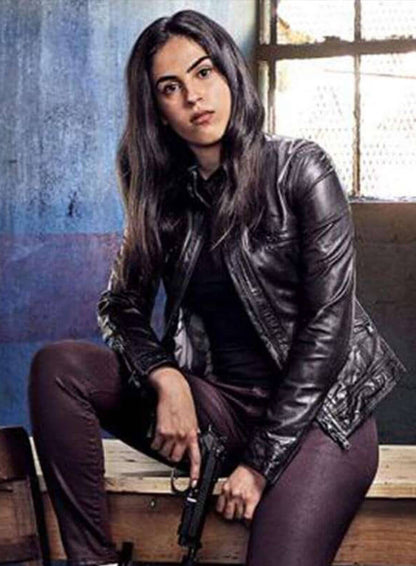 Condor Tv Series Leem Lubany Black Leather Jacket