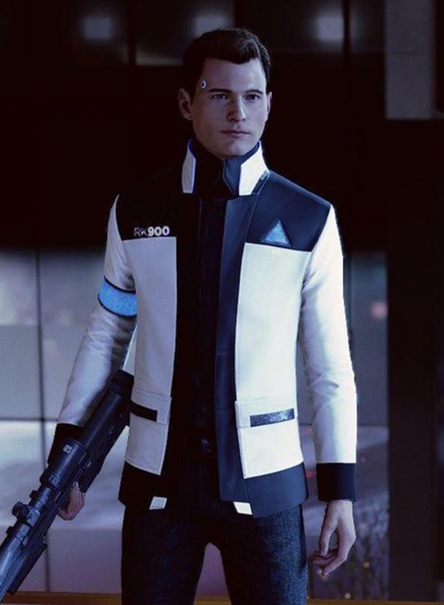 Connor Detroit: Become Human Leather Jacket – LeatherJacketMerchant