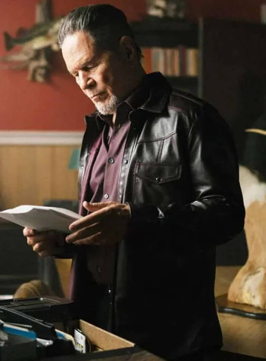 Connor McGrath Blue Ridge Black Leather Jacket