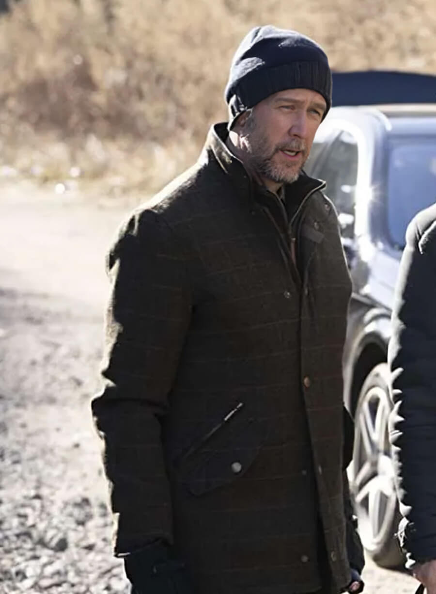 Connor Roy Succession Brown Wool Coat