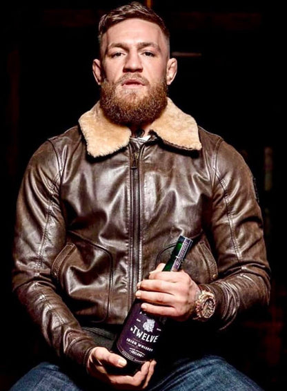 Conor McGregor Brown Fur Jacket