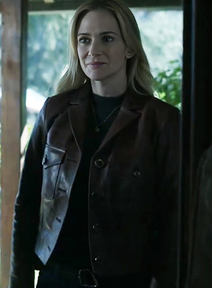 Criminal Minds S17 Jennifer Jareau Brown Leather Jacket