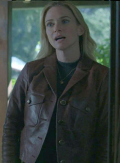 Criminal Minds S17 Jennifer Jareau Brown Leather Jacket