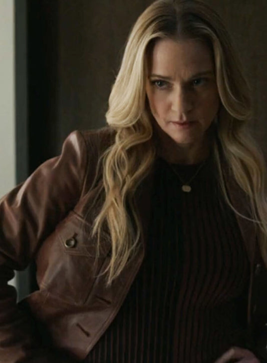 Criminal Minds S17 Jennifer Jareau Brown Leather Jacket