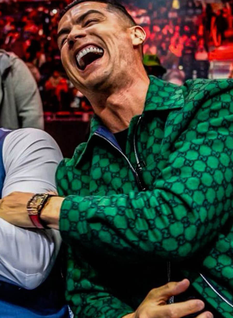 Cristiano Ronaldo Green Jacket