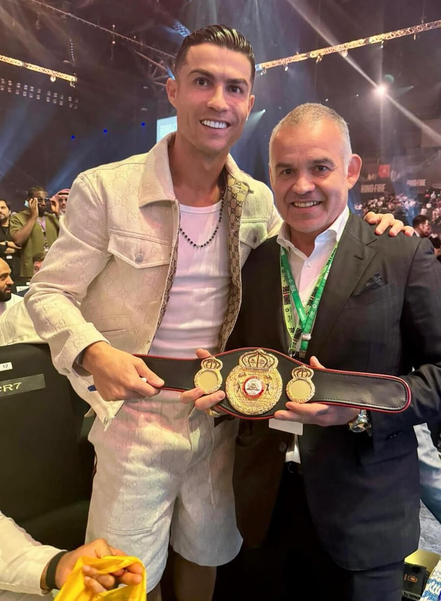Cristiano Ronaldo White Trucker Jacket