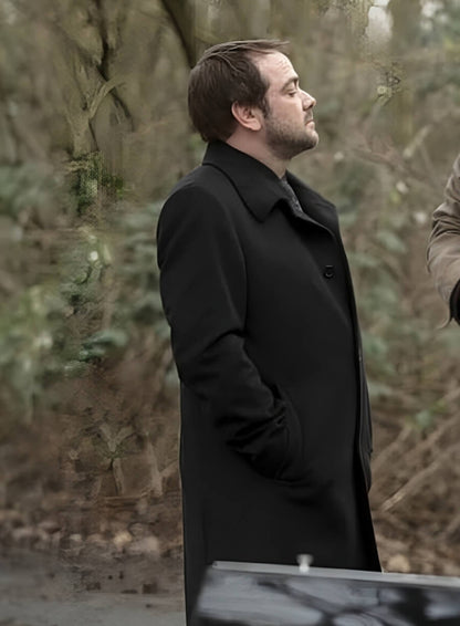 Crowely Black Wool Coat