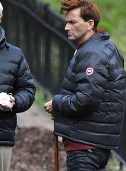 Crowley Good Omens Black Puffer Jacket
