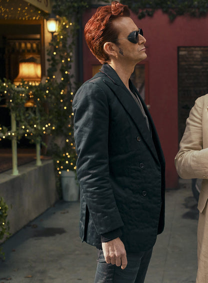 Crowley Good Omens S02 Black Blazer