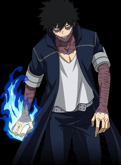 Dabi My Hero Academia Blue Trench Coat