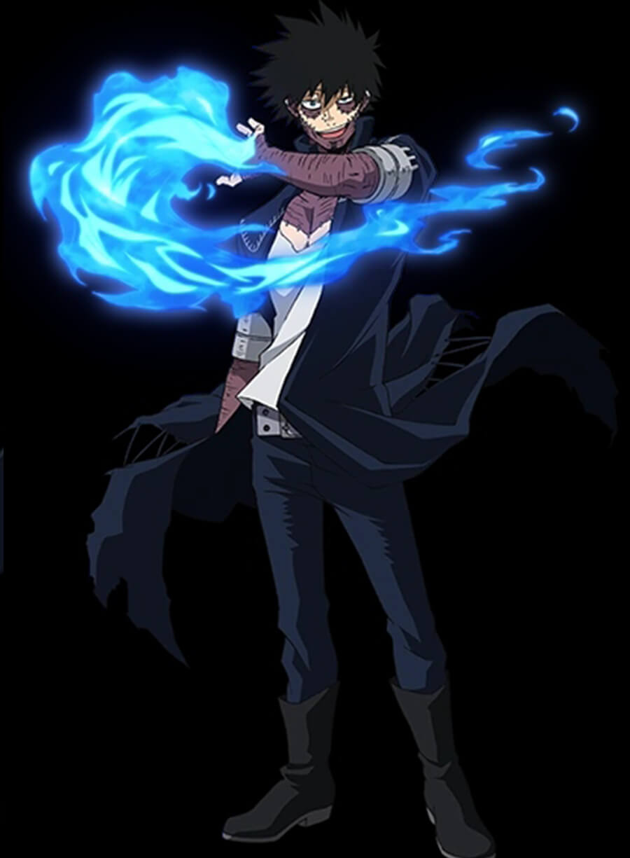 Dabi My Hero Academia Blue Trench Coat