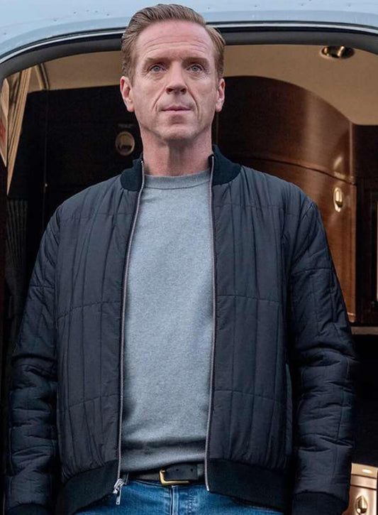 Damian Lewis Billions S07 Black Jacket
