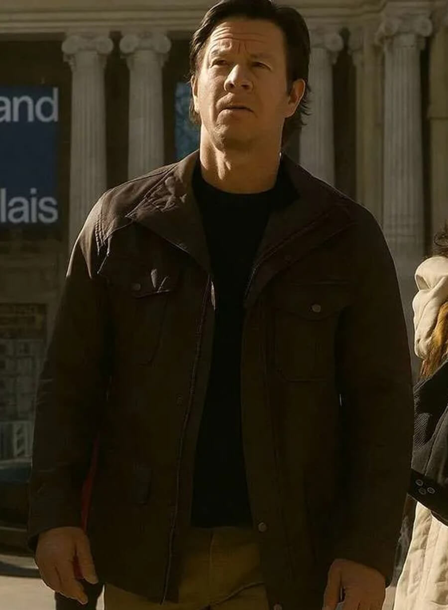 Dan Morgan The Family Plan 2 Brown Jacket