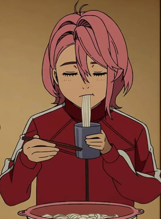 Dandadan Aira Shiratori Red Track Jacket