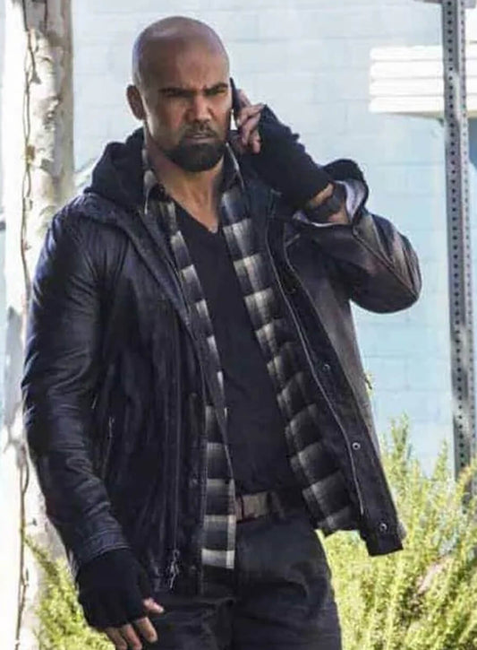 Daniel Harrelson S.W.A.T. Black Leather Jacket
