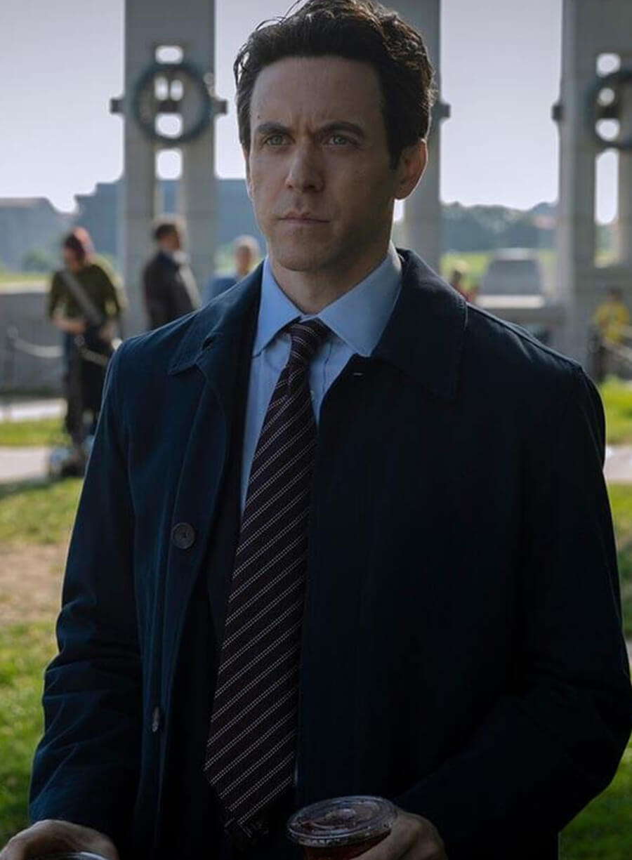 Daniel Keene Silo S03 Blue Cotton Coat