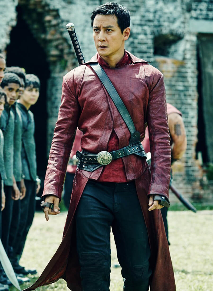 Daniel Wu Into The Badlands Maroon Leather Coat