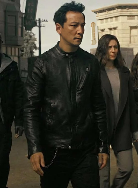 Daniel Wu Westworld Season 4 Black Leather Jacket