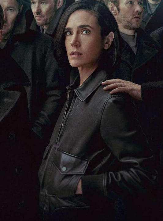 Jennifer Connelly Dark Matter 2024 Black Leather jacket