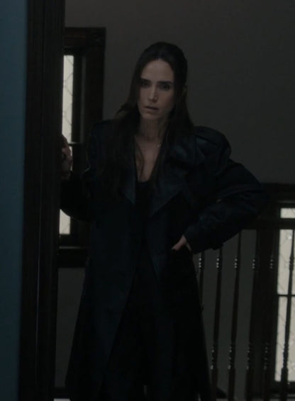 Daniela Vargas Dessen Dark Matter 2024 Black Leather Coat