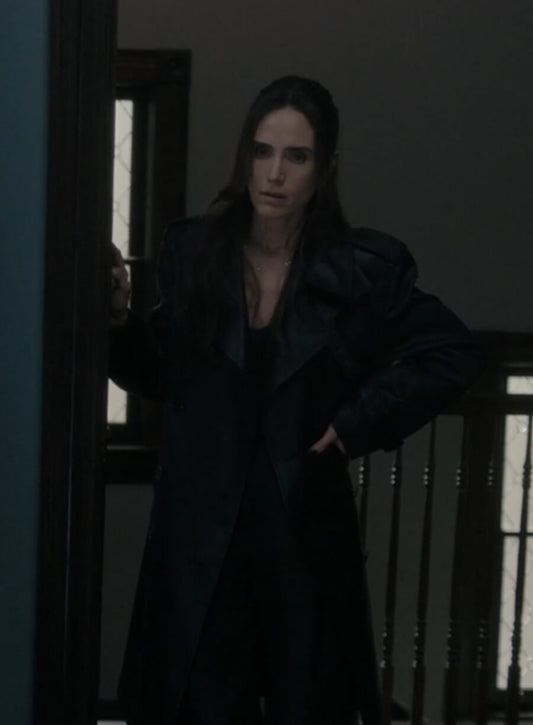 Daniela Vargas Dessen Dark Matter 2024 Black Leather Coat