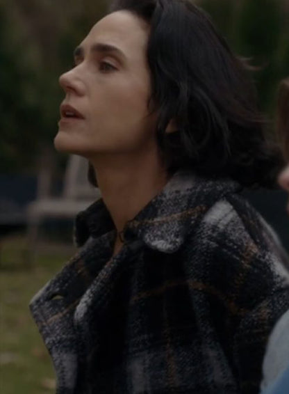 Daniela Vargas Dessen Dark Matter Plaid Wool Coat