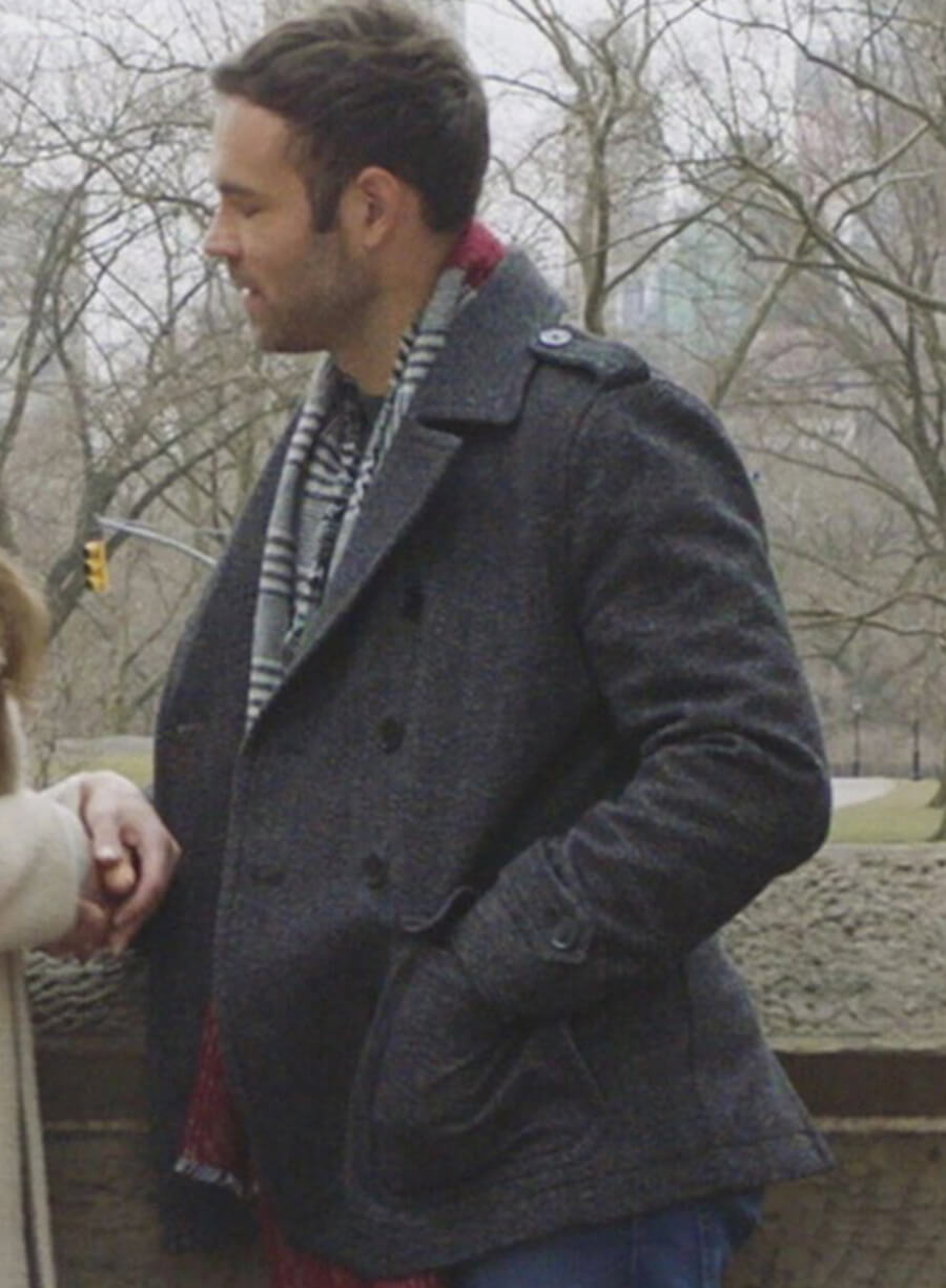 Danny Escalante 12 Dates of Christmas Black Wool Coat