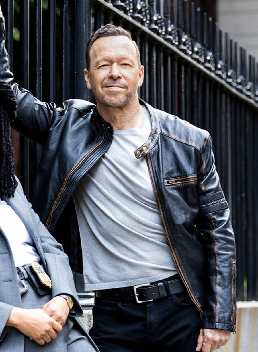 Danny Reagan Boston Blue 2025 Black Leather Jacket