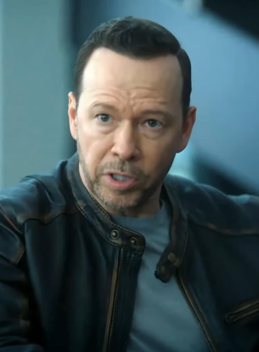 Danny Reagan Boston Blue 2025 Black Leather Jacket