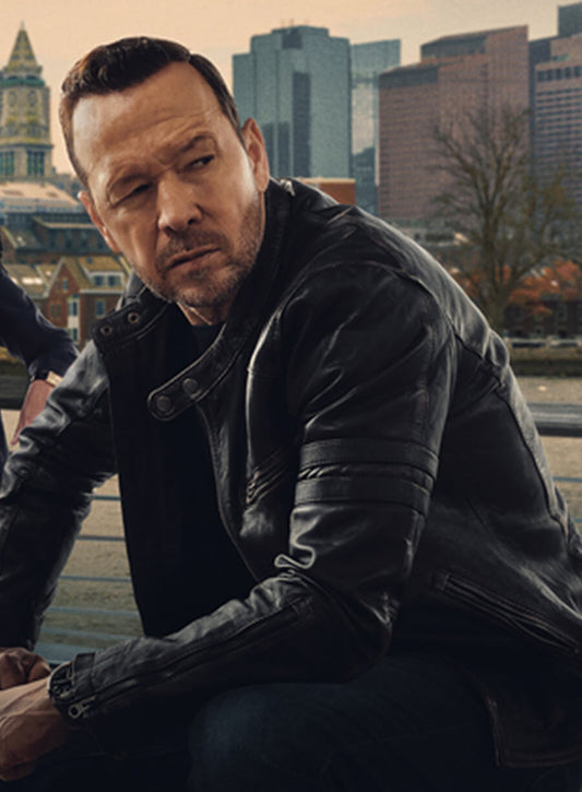 Danny Reagan Boston Blue 2025 Black Leather Jacket