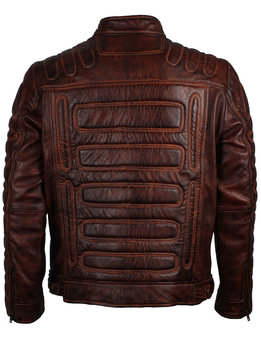 Dark Brown Padded Men's Fashion Jacket