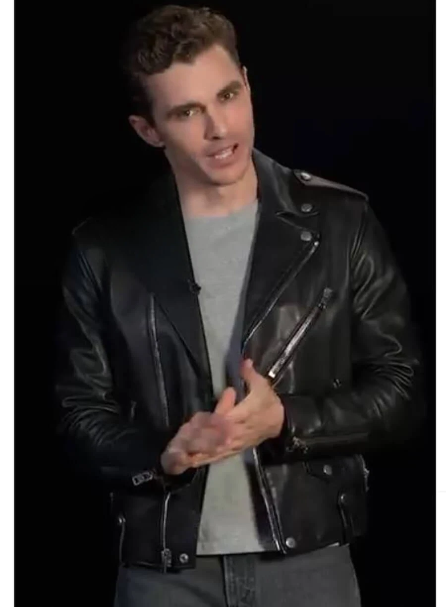 Dave Franco Now You See Me 3 Black Leather Jacket