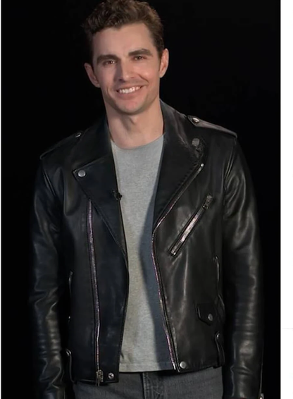 Dave Franco Now You See Me 3 Black Leather Jacket