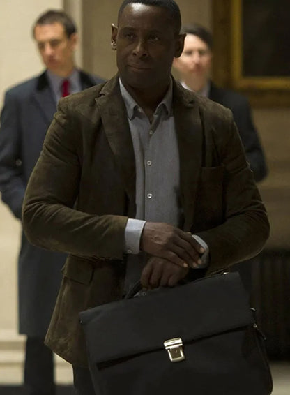 David Harewood The Night Manager Suede Jacket