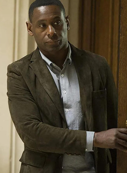 David Harewood The Night Manager Suede Jacket