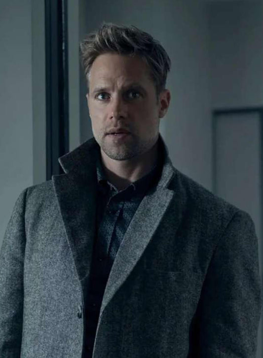 David O'Donnell Reacher Grey Wool Coat