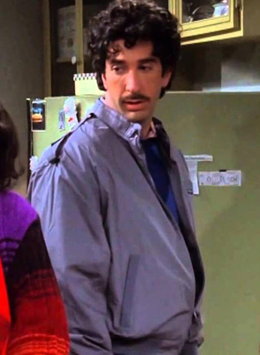 David Schwimmer Friends Grey Cotton Jacket