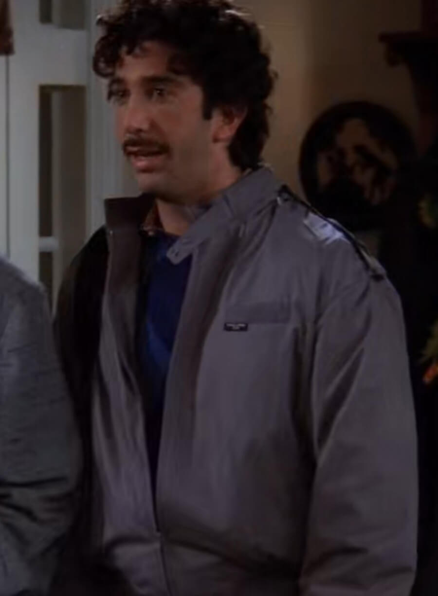 David Schwimmer Friends Grey Cotton Jacket