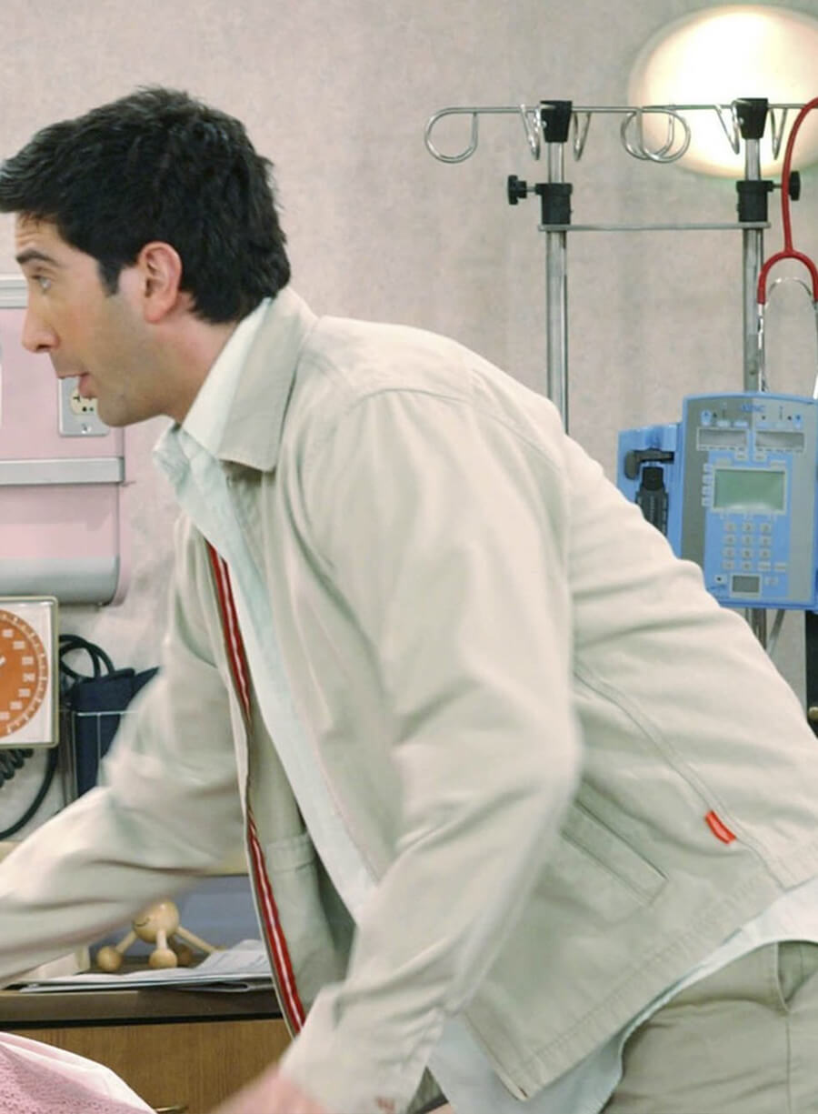 David Schwimmer Friends White Jacket