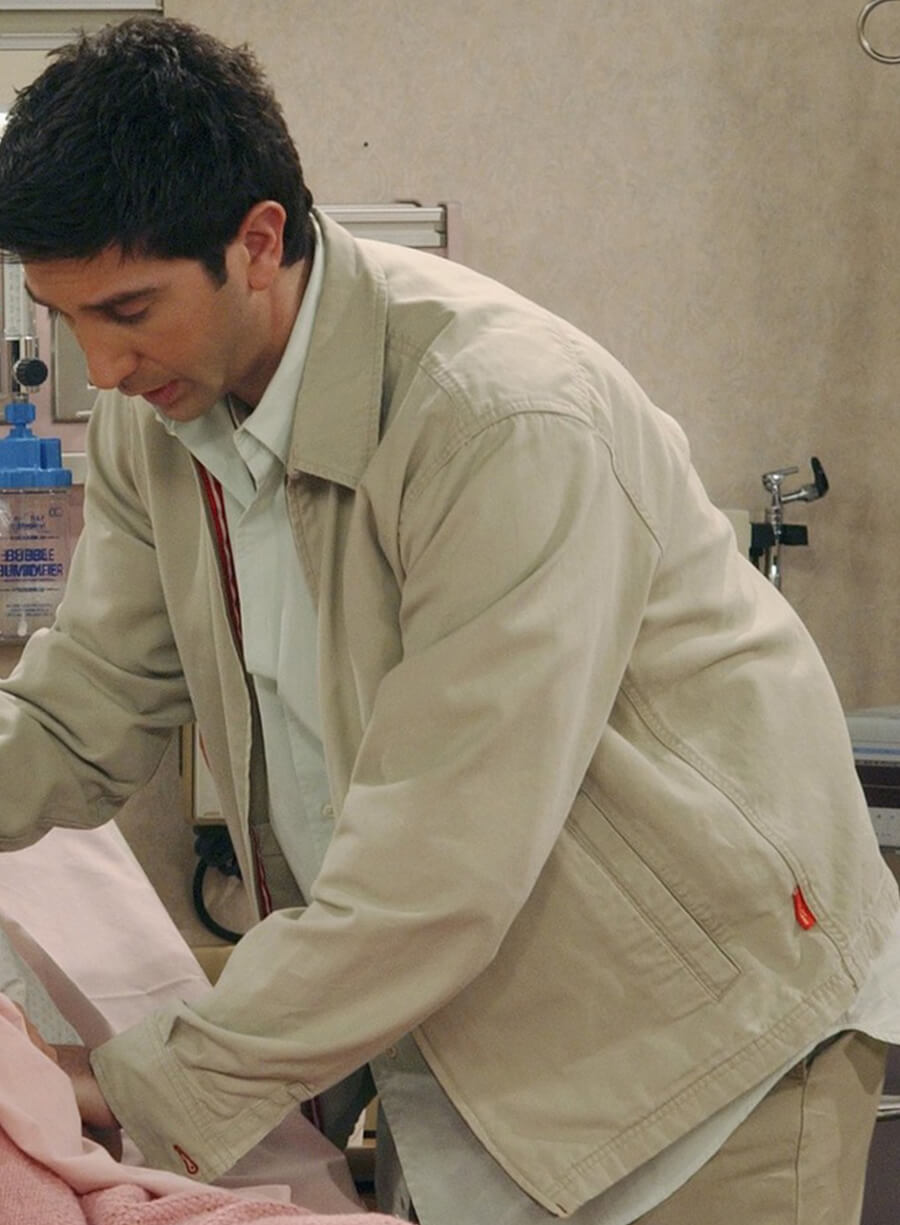 David Schwimmer Friends White Jacket