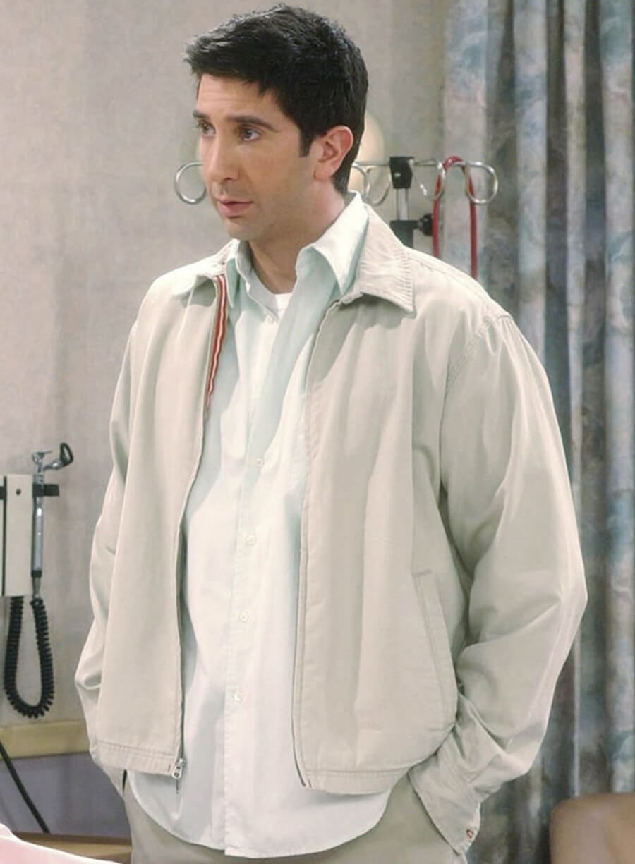 David Schwimmer Friends White Jacket