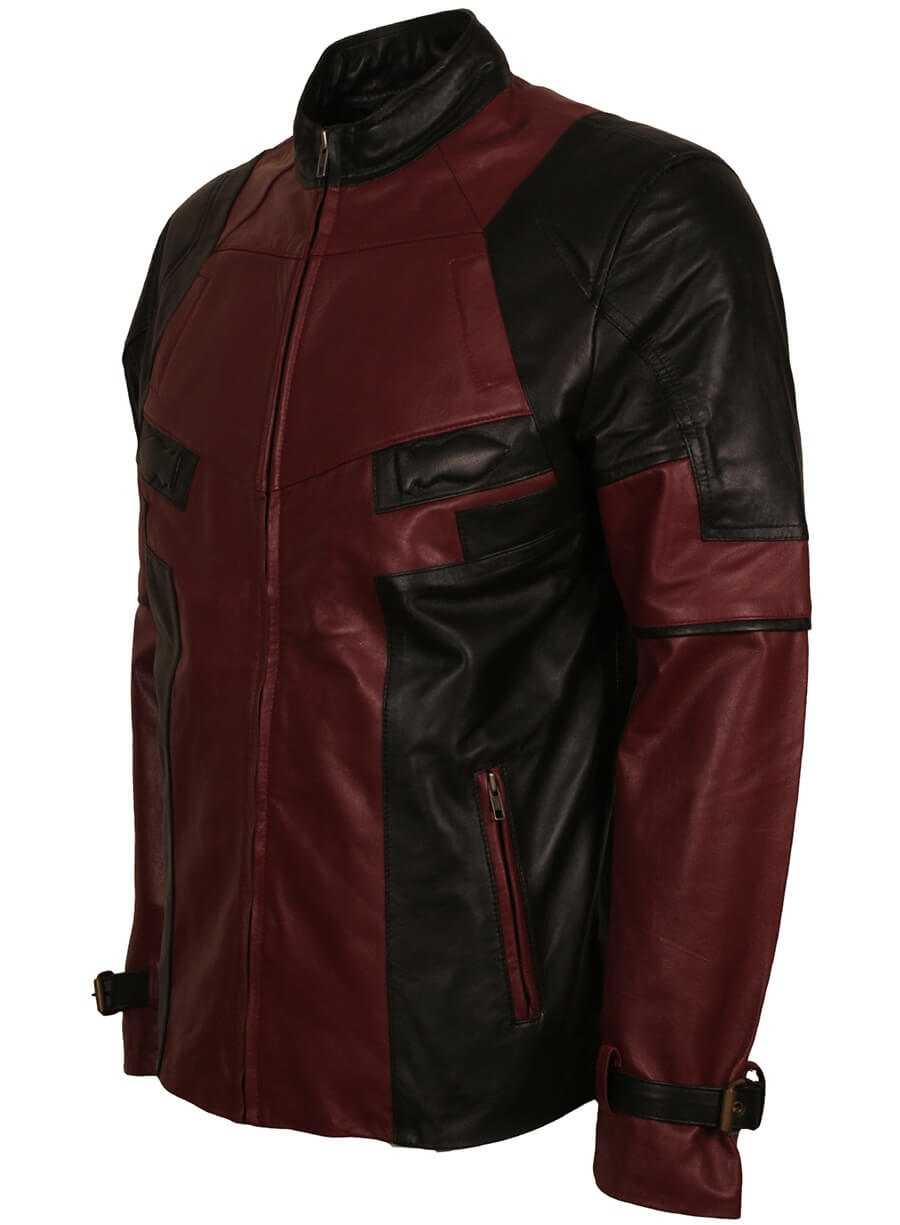 Deadpool Ryan Reynolds Maroon Jacket