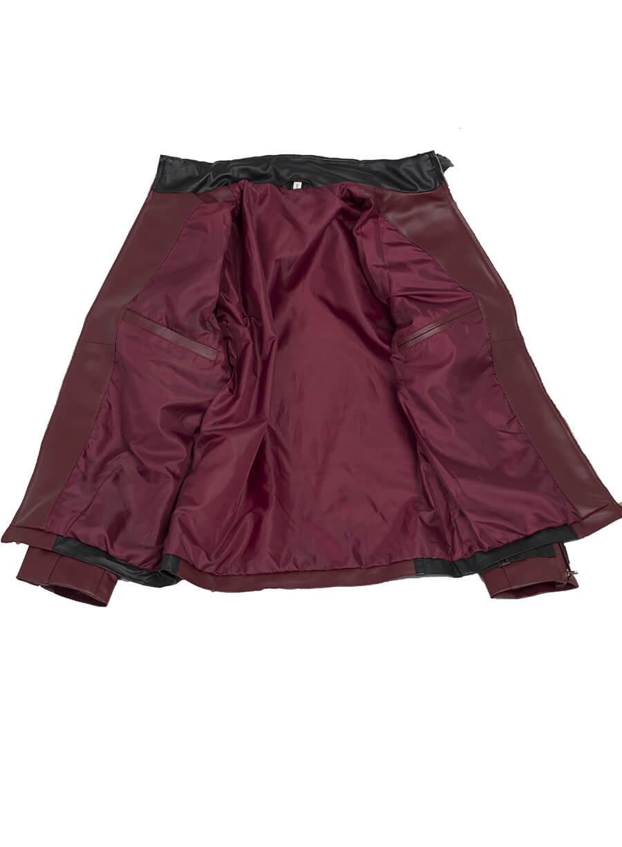 Deadpool Wade Wilson Maroon Jacket