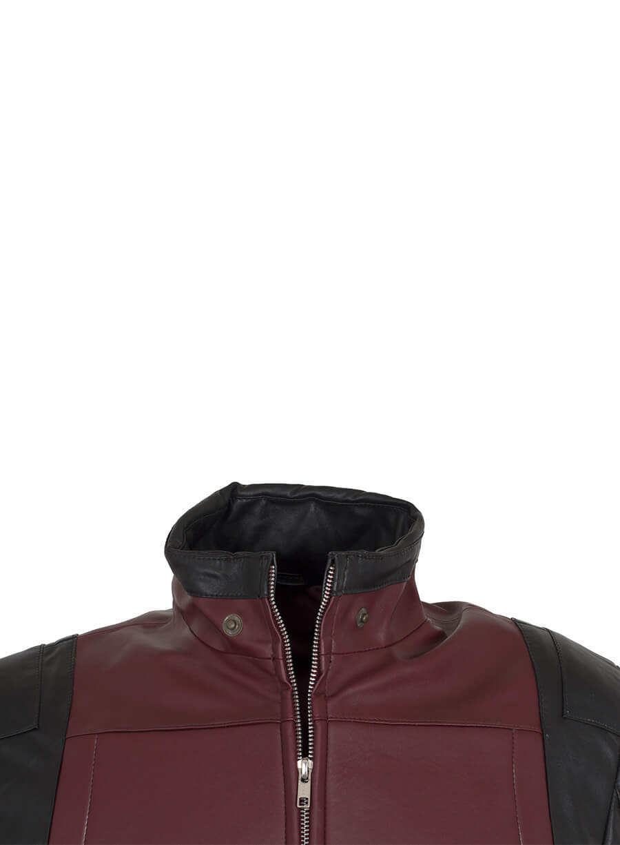 Deadpool Wade Wilson Maroon Jacket