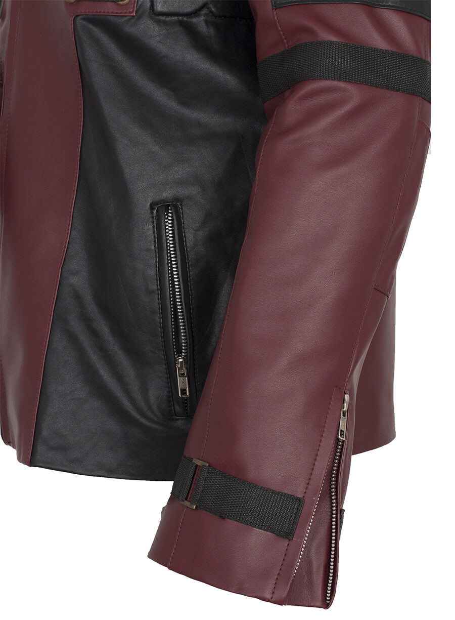 Deadpool Wade Wilson Maroon Jacket