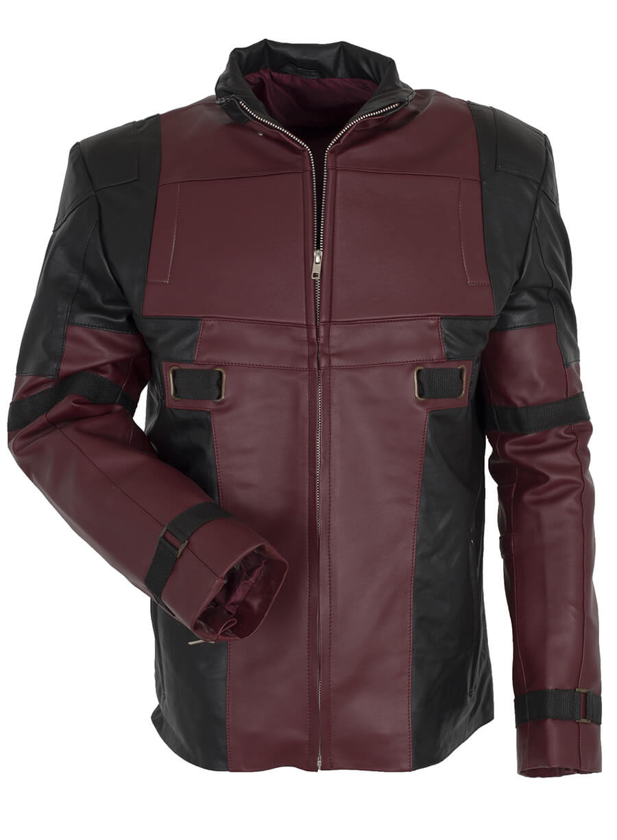 Deadpool Wade Wilson Maroon Jacket